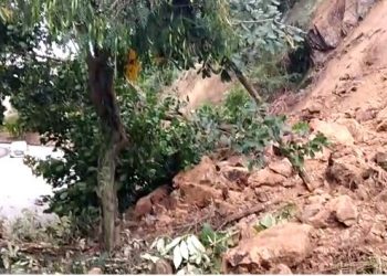 Deslizamento de terra é registrado no Jardim Quisisana em Poços de Caldas