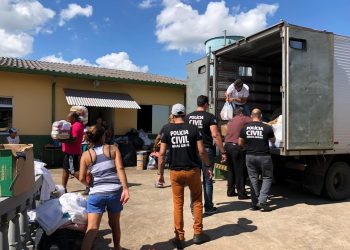 Polícia Civil arrecada donativos para população atingida pelas chuvas