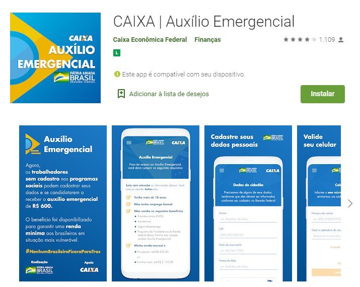Site e aplicativo para renda emergencial já estão disponíveis