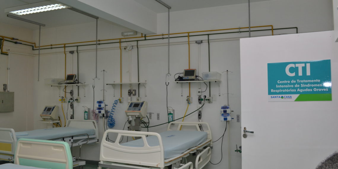 Santa Casa anuncia oito novos leitos de UTI exclusivos para pacientes com Covid-19
