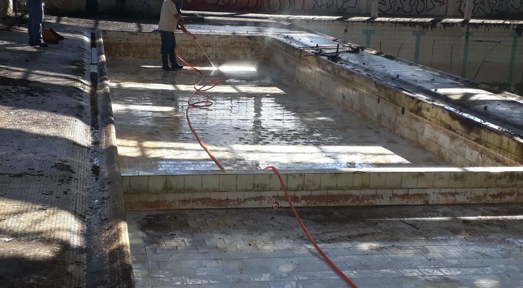 Saúde, DMAE e Serviços Públicos concluem drenagem de piscinas do Complexo Santa Cruz