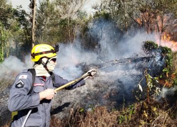 Bombeiros combatem três incêndios em Poços de Caldas