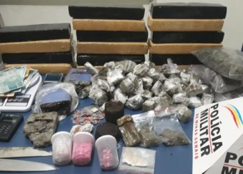 Homem é preso com grande quantia de diversas drogas em Poços de Caldas