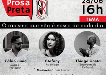 PROSA PRETA | Centro Cultural Chico Rei realiza live sobre racismo no domingo