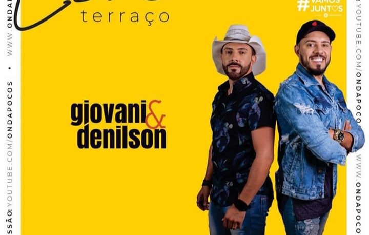 Giovanni e Denilson é a atração da Live no Terraço de hoje