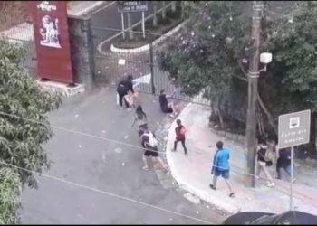 Pessoas são flagradas invadindo ponto turístico em Poços