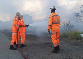 Incêndio destrói 300 mil m2 na zona sul de Poços