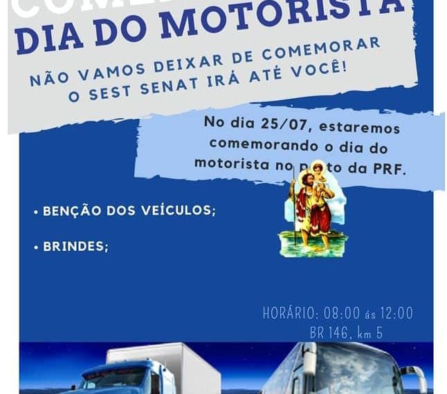 Dia do Motorista terá bênção de veículos em Poços de Caldas