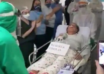 Aos 86 anos, idosa vence a luta contra a Covid-19
