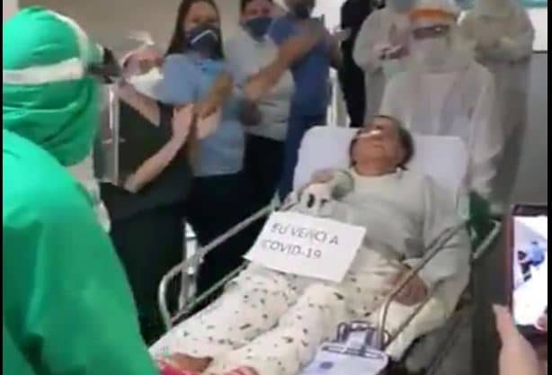 Aos 86 anos, idosa vence a luta contra a Covid-19