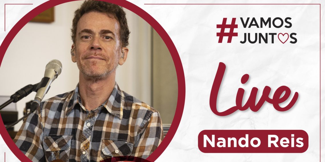 Live com Nando Reis é promovida em prol da Campanha Solidária #Vamos Juntos