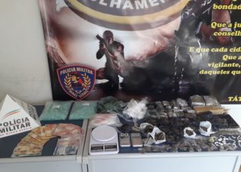 PM prende dois suspeitos e apreende grande quantidade de drogas na zona sul