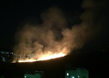 Bombeiros combatem incêndio no Jardim Centenário