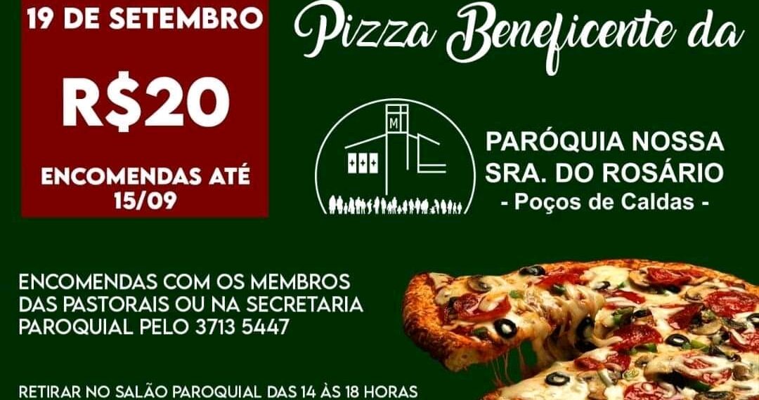 Paróquia Nossa Senhora do Rosário tem pizza beneficente