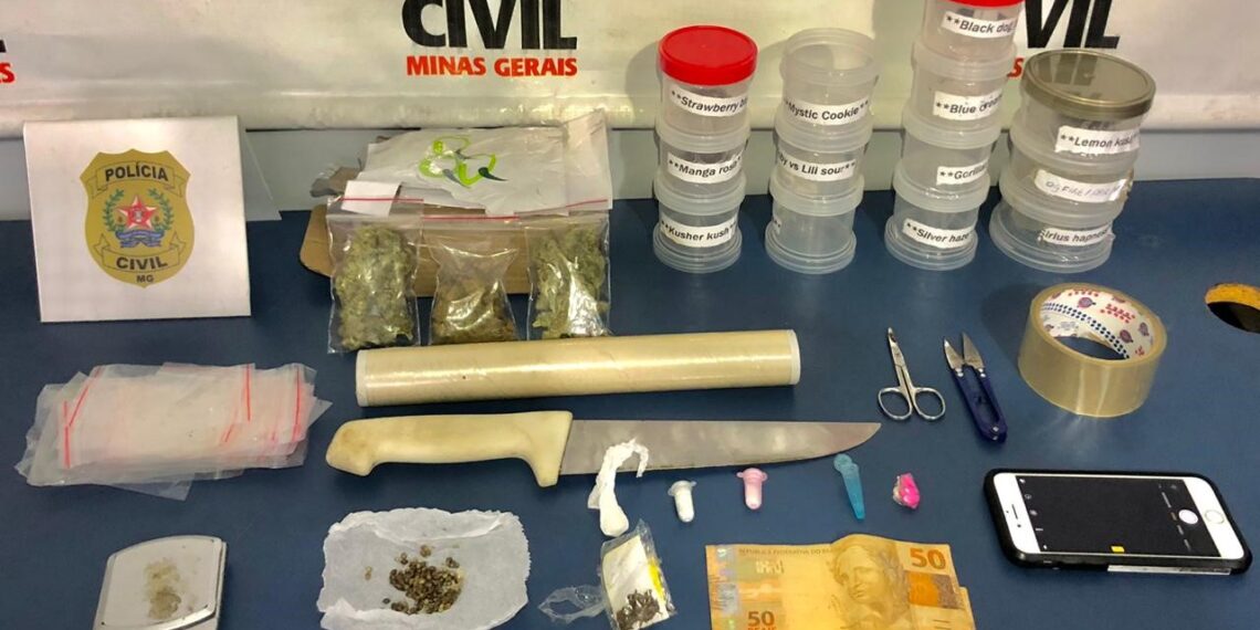 Polícia Civil prende suspeito de tráfico de drogas em Poços de Caldas