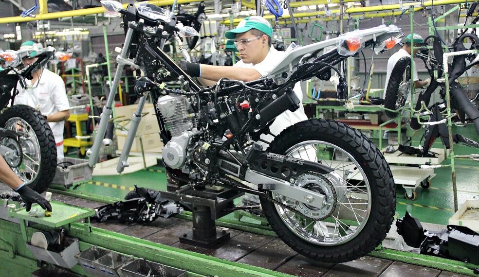 Produção de motocicletas aumenta 13,1% em setembro