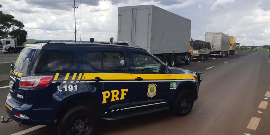 PRF e Receita Federal transportam tabaco entre as cidades de Uberaba e Poços de Caldas