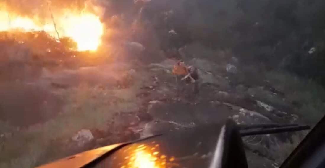 Com helicóptero, Polícia resgata mulher perdida na Serra da Pedra Branca em Caldas