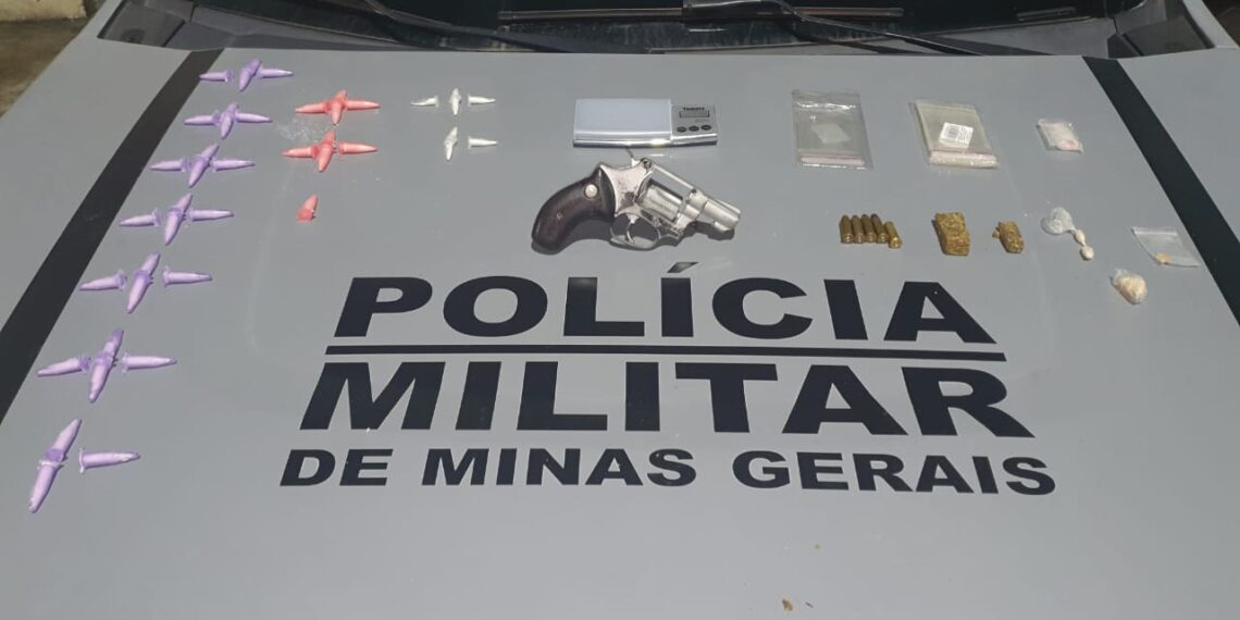 Homem é preso com arma e drogas em Poços de Caldas