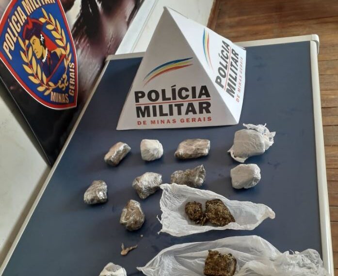 Com ajuda do cão de faro, PM apreende menor e prende suspeito por tráfico de drogas