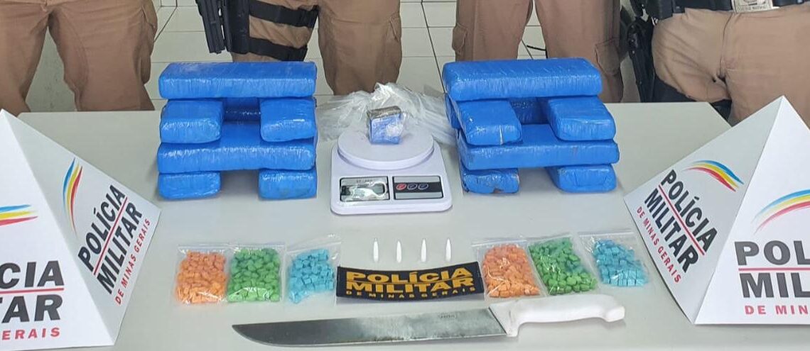 Quase 600 comprimidos de ecstasy são apreendidos pela PM, em Poços de Caldas