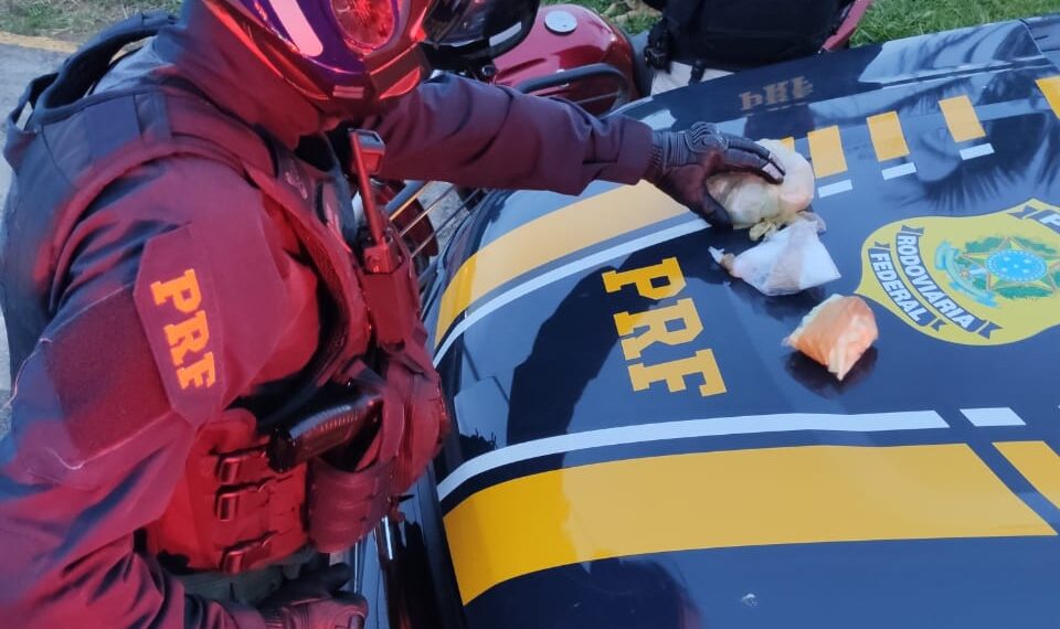 Mais de 50 pinos de cocaína são apreendidos pela PRF, na BR459