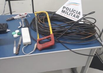 Homem é preso após furtar fios e cabos no Estádio Bandolão em Poços de Caldas