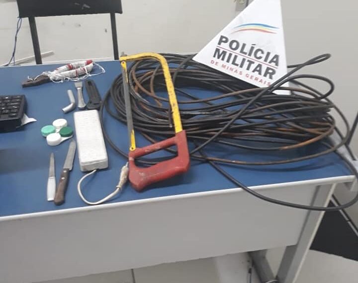 Homem é preso após furtar fios e cabos no Estádio Bandolão em Poços de Caldas
