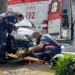 Motoentregador fica ferido após acidente em Poços de Caldas