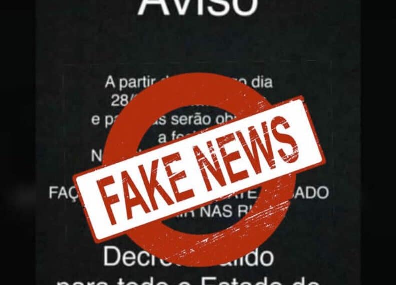 Mensagem sobre fechamento total do comércio em Poços é falsa