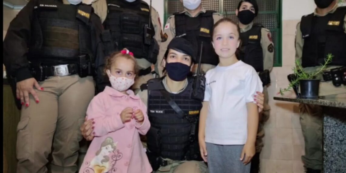 POÇOS DE CALDAS | PM realiza sonho de criança e faz festa de aniversário surpresa