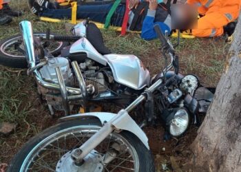 Acidente de moto deixa uma pessoa ferida em Alfenas