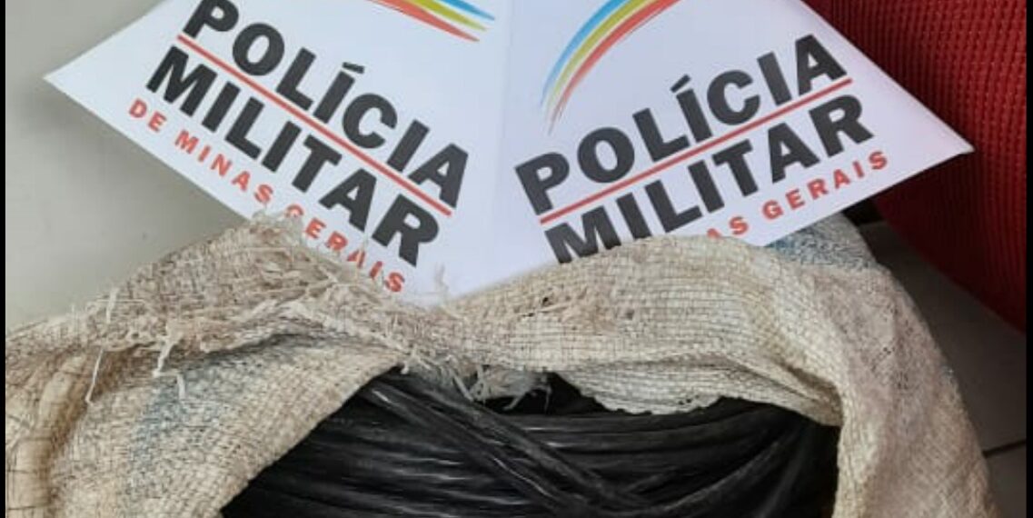 Homem é preso após furtar 130 metros de fio de cobre