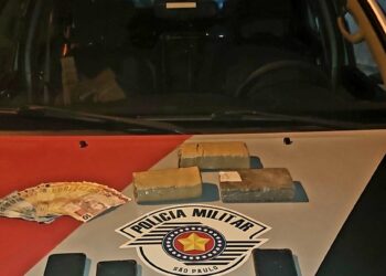 Policia Militar de Mococa apreende 3 tabletes de maconha