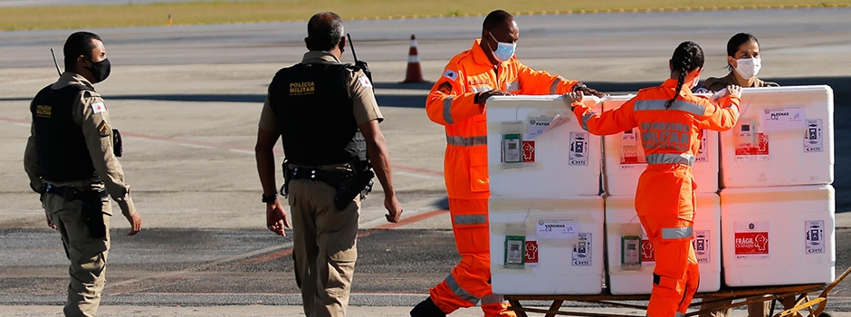 Minas começa vacinação das Forças de Segurança e Salvamento