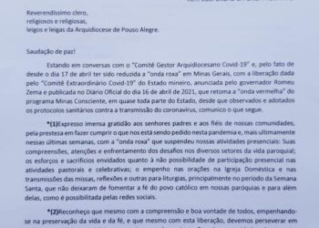 IPUIUNA | Celebrações da igreja Católica com público retornam neste fim de semana