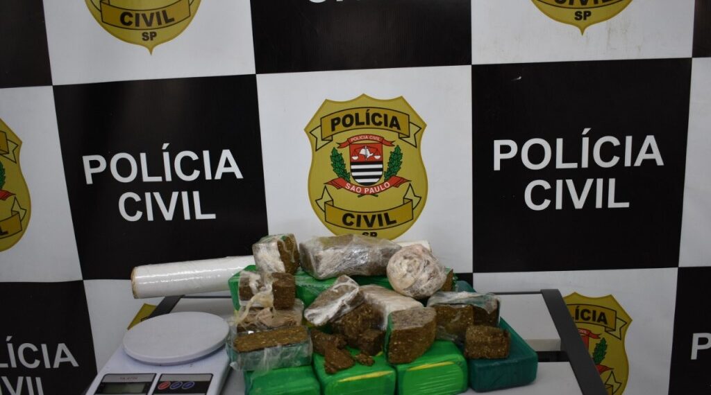 Polícia Civil paulista prende suspeito e apreende 6 kg de maconha