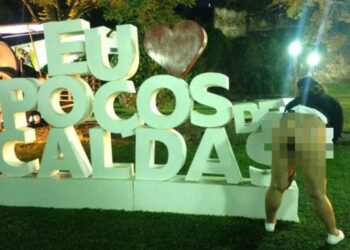 POÇOS DE CALDAS | Mulher tira foto seminua em ponto turístico da cidade