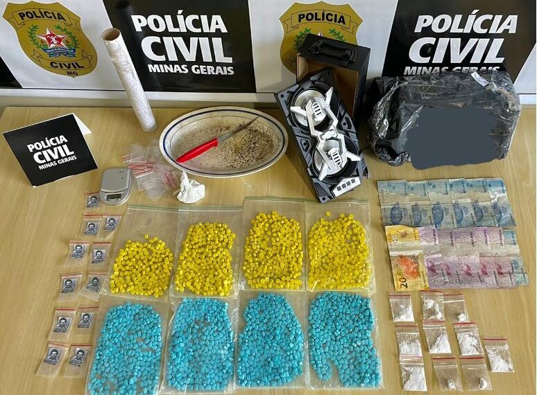 POÇOS DE CALDAS | Polícia Civil prende dois e apreende grande quantidade de droga sintética