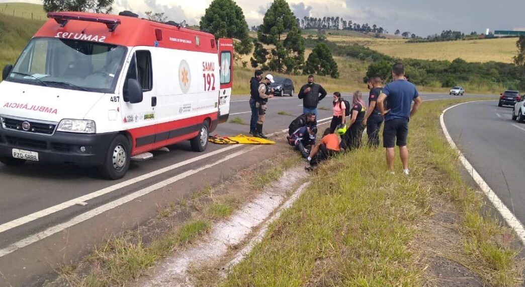 POÇOS DE CALDAS | Casal fica ferido após acidente na Rodovia MGC-267