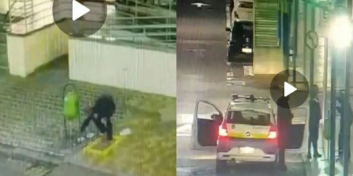 POÇOS DE CALDAS | GCM faz homem recolher lixo espalhado de lixeiras da área central