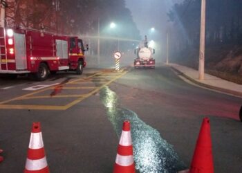 POÇOS DE CALDAS | Incêndio atinge área de vegetação e trânsito é bloqueado na Zona Oeste