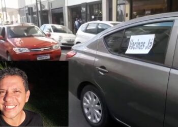 POÇOS DE CALDAS | Motoristas de App homenageiam colega e pedem vacina