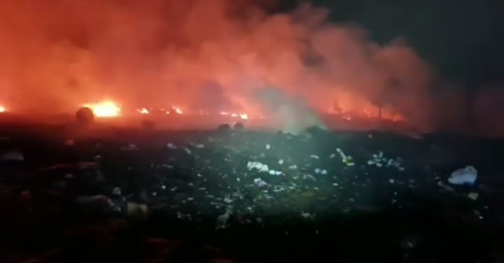 Incêndio atinge 200 metros de vegetação em Andradas