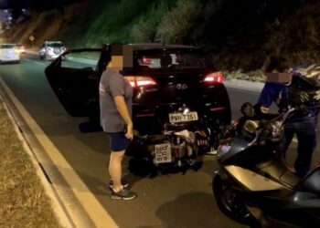 POÇOS DE CALDAS | Acidente na Edmundo Cardillo deixa motociclista ferido