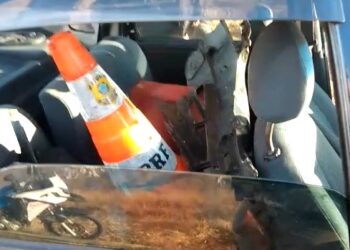 POÇOS DE CALDAS | Após danificar grade na rampa de voo livre, motorista é preso por embriaguez e furto