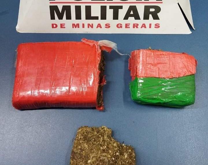 Barras de maconha são apreendidas na região sul de Poços