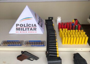 Pedreiro é preso suspeito de furtar carregadores de arma do dono da obra