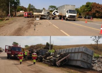 Caminhoneiro morre após colisão com Bitrem em rodovia da região