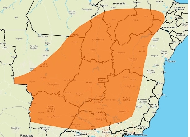 Inmet emite alerta de “perigo” por baixa umidade do ar na região